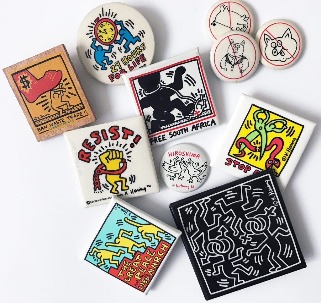 Buttons by Haring