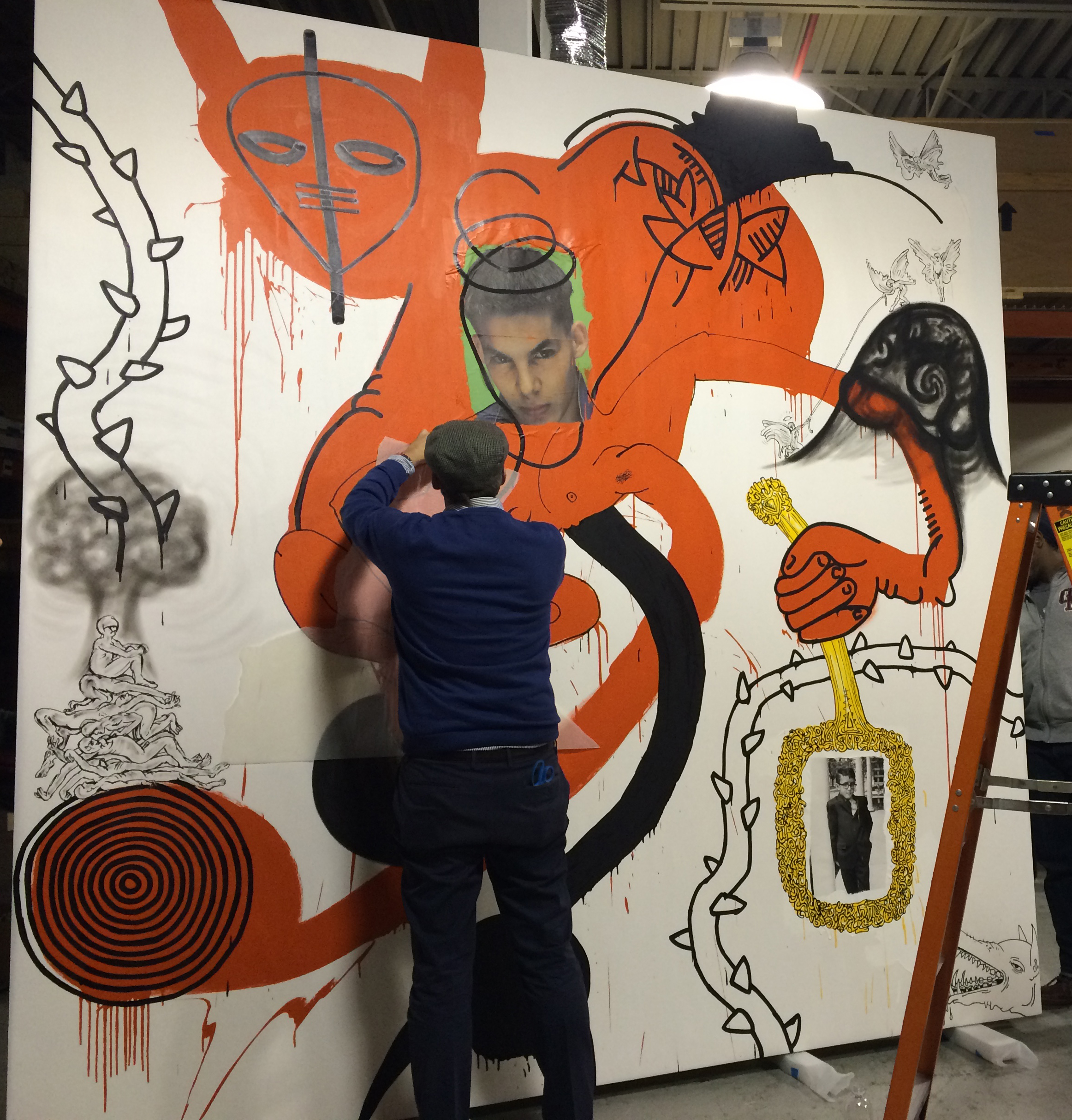 Preparing a rarely seen painting for exhibition in Munich | Haring ...